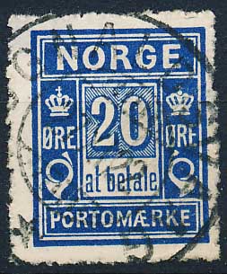 Norge Portomærker AFA 04A Stemplet