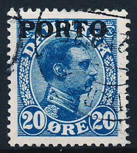 Danmark Portomærke AFA 05ø Stemplet