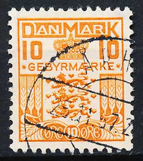 Danmark Gebyrmærker AFA 5a Stemplet