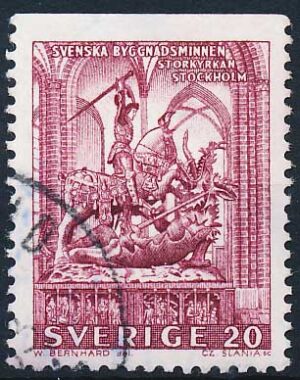 Sverige AFA 500Co Stemplet