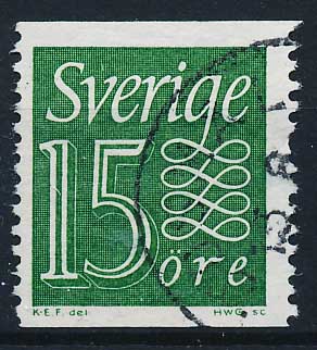Sverige AFA 502 Stemplet
