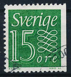 Sverige AFA 502Ch Stemplet