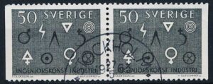 Sverige AFA 512Cv+512Ch Stemplet