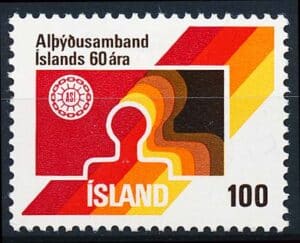 Island AFA 520 Postfrisk