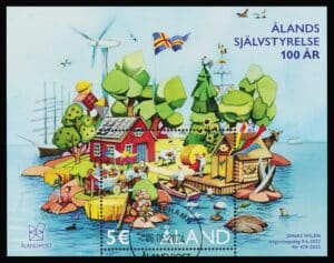Åland AFA 535 Miniark Stemplet