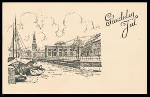 Danmark Postkort Julekort