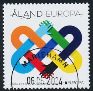Åland AFA 545 Stemplet