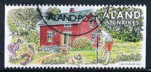 Åland AFA 548 Stemplet