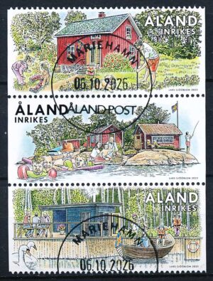 Åland AFA 548-550 3-Stribe Stemplet