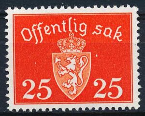 Norge Tjenestemærker AFA 055 Postfrisk