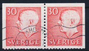 Sverige AFA 557Dvo+557Dho Stemplet