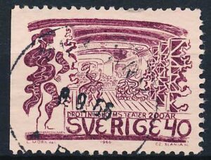 Sverige AFA 563Cv Stemplet