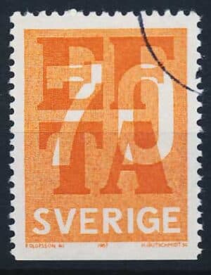 Sverige AFA 579Cn Stemplet