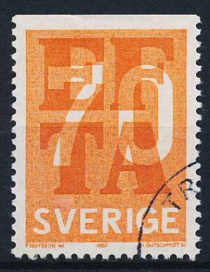 Sverige AFA 579Co Stemplet