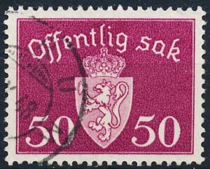 Norge Tjenestemærker AFA 058 Stemplet