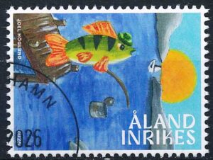 Åland AFA 584 Stemplet