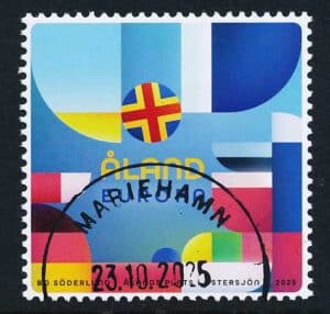 Åland AFA 588 Stemplet