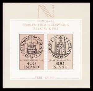 Island AFA 589 Miniark Postfrisk