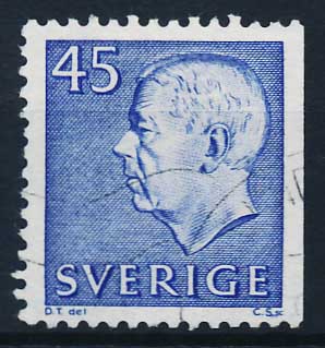 Sverige AFA 592Ch Stemplet