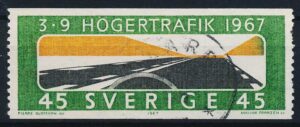 Sverige AFA 595 Stemplet