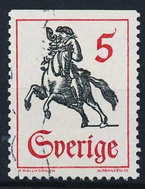 Sverige AFA 596Co Stemplet