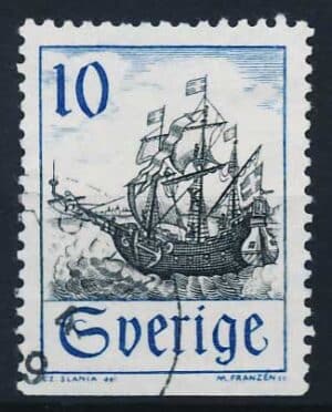 Sverige AFA 597Cn Stemplet
