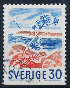 Sverige AFA 598Cn Stemplet