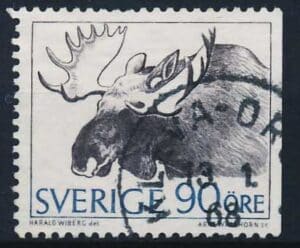 Sverige AFA 599Ch Stemplet