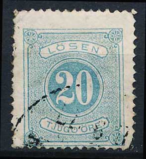 Sverige Portomærker AFA 06 Stemplet