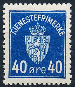 Norge Tjenestemærker AFA 006 Postfrisk