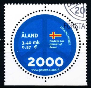 Åland AFA 166 Stemplet