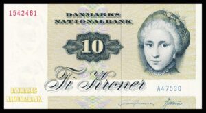 Danmark 10 Kroners 1975 Kvalitet 0 A4753G