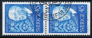 Sverige AFA 600Co+600Cn Stemplet