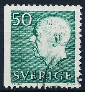 Sverige AFA 605Cv Stemplet