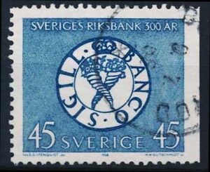 Sverige AFA 609Ch Stemplet