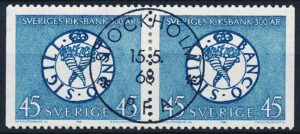 Sverige AFA 609Cv+609Ch Stemplet