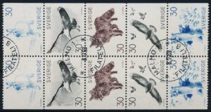 Sverige AFA 627-631 10-Blok Stemplet