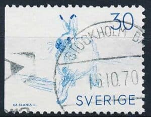 Sverige AFA 627Cv Stemplet