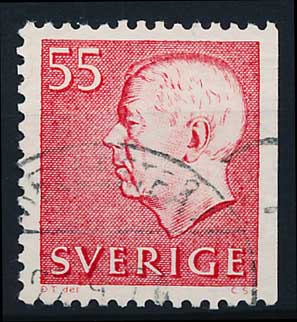 Sverige AFA 635Ch Stemplet