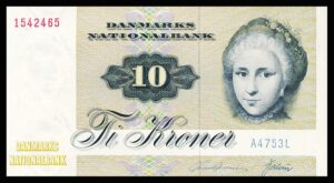 Danmark 10 Kroners 1975 Kvalitet 0 A4753L