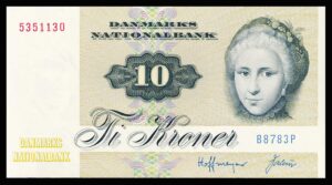 Danmark 10 Kroners 1977 Kvalitet 0 B8783P