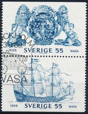 Sverige AFA 652Co+655Cn Stemplet