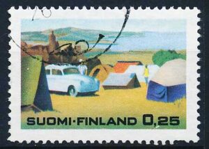 Finland AFA 655 Stemplet
