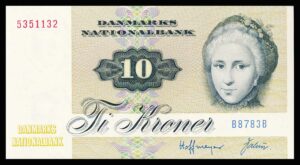 Danmark 10 Kroners 1977 Kvalitet 0 B8783B