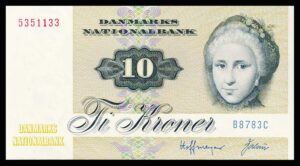 Danmark 10 Kroners 1977 Kvalitet 0 B8783C