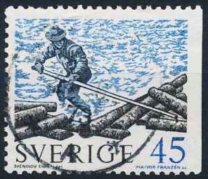 Sverige AFA 672Ch Stemplet