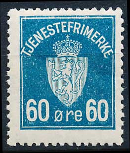 Norge Tjenestemærker AFA 007 Postfrisk