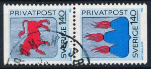 Sverige Rabatmærker AFA 07Co+9Cn Stemplet