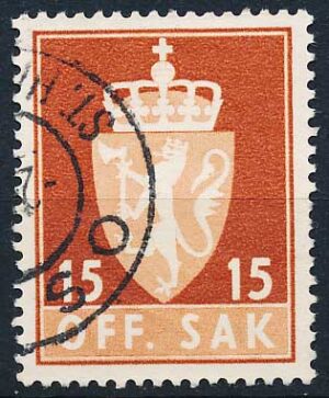 Norge Tjenestemærker AFA 070 Stemplet