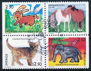 Sverige Rabatmærker AFA 71-74 4-Blok Stemplet